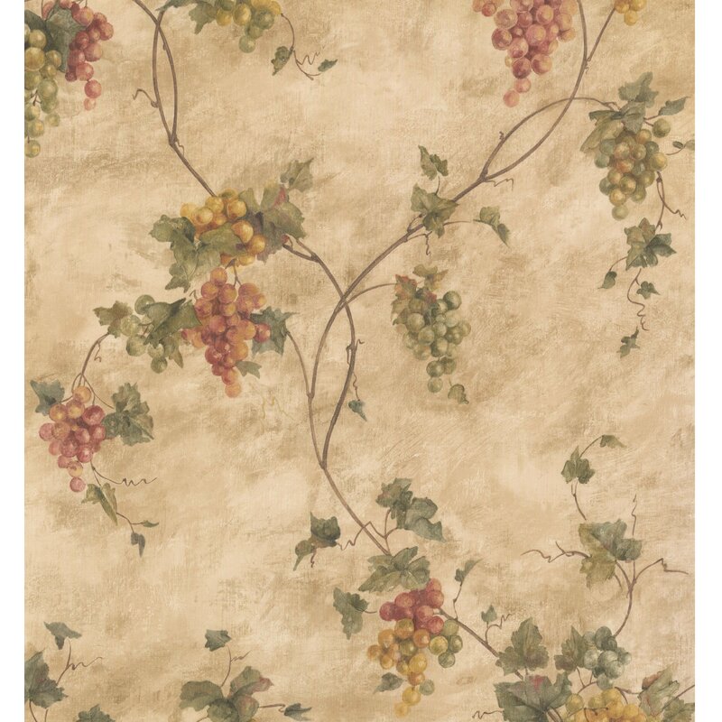 York Wallcoverings Floral Prepasted 33' L x 21" W Distressed Wallpaper Roll | Wayfair